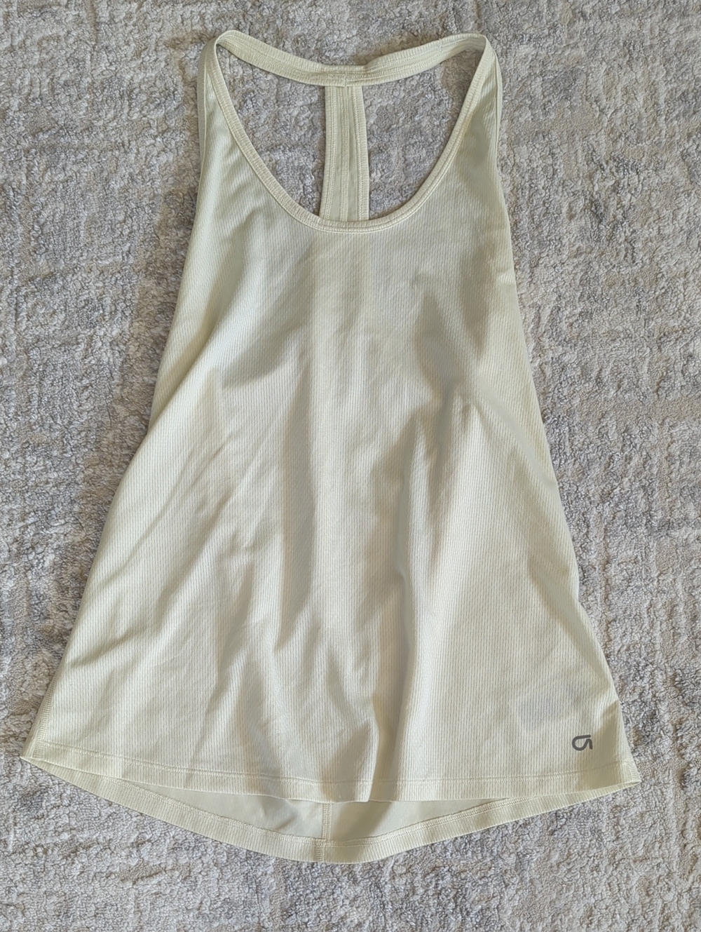 Gap Fit Yellow Racerback Tank Top Size Small